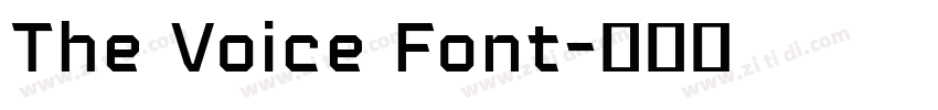 The Voice Font字体转换